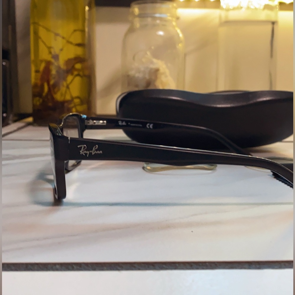 Ray-Ban Dark Frame Eyewear prescription glasses with original glass